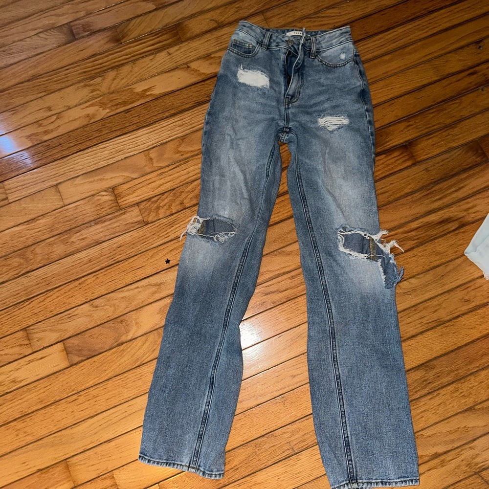 PACSUN mid rise boyfriend ripped jeans